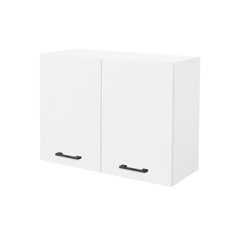 Bucătărie - Leziter Praktik 80 dulap superior 2 uși, alb-alb