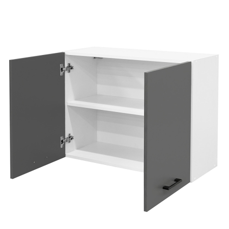 Leziter Praktik 80 dulap superior 2 uși, alb-antracit [2]