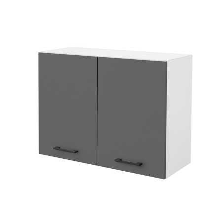 Bucătărie - Leziter Praktik 80 dulap superior 2 uși, alb-antracit