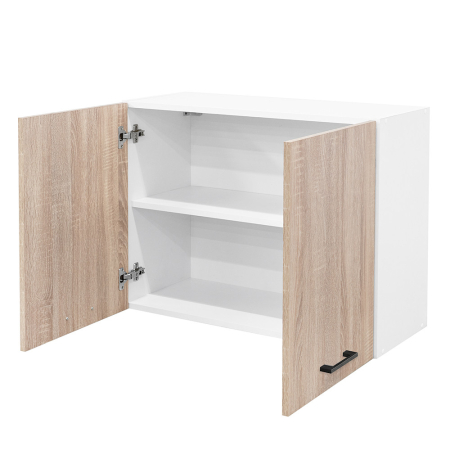 Leziter Praktik 80 dulap superior 2 uși, stejar alb-sonoma [2]