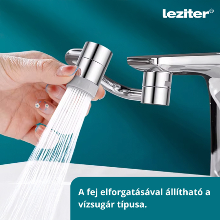 Leziter Extensie flexibilă pivotantă pentru robinet negru [4]