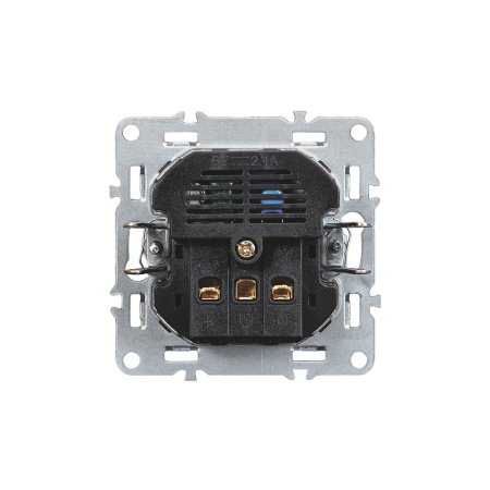 Leziter Priză Nova cu conector USB gri [2]