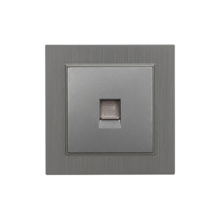 Leziter Priză Nova UTP RJA-45 cu cadru gri [0]