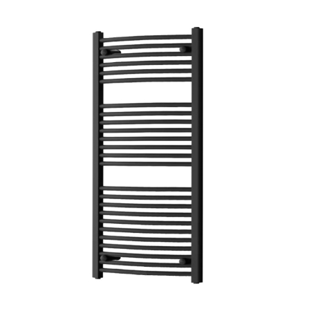 Radiator de prosoape curbat - Leziter Radiator curbat pentru uscător de prosoape 1200x600 mm negru