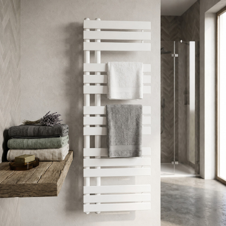 Leziter Radiator pentru prosoape Solaro Design, 1400x600 mm, alb [1]