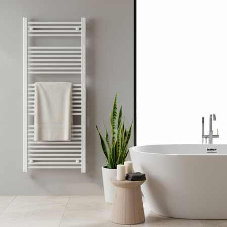 Leziter Radiator uscător de prosoape drept 1400x600 mm alb [1]