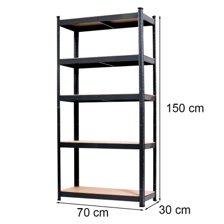 Leziter Raft rezistent 150x70x30 cm 150 kg negru [2]