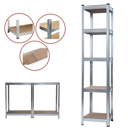 Accesorii grădină - Leziter Raft robust 180x40x40 cm 150 kg crom