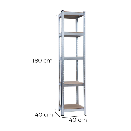 Leziter Raft robust 180x40x40 cm 150 kg crom [2]
