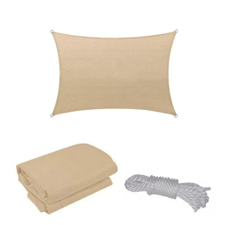 Produse temporar indisponibile - Leziter Rana soare naviga dreptunghiular 3x4 m bej