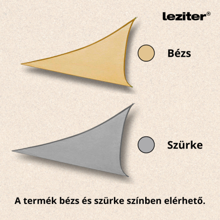 Leziter Rana soare naviga triunghiular 3x3x3 m gri [5]