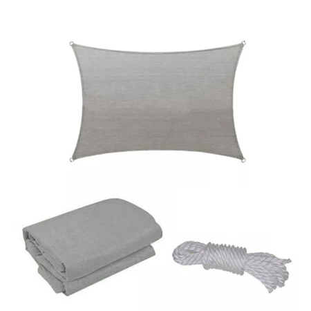 Pânză parasolar - Leziter Rana Sun sail dreptunghiular 3x4 m gri