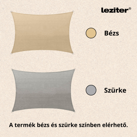 Leziter Rana Sun sail dreptunghiular 3x4 m gri [5]