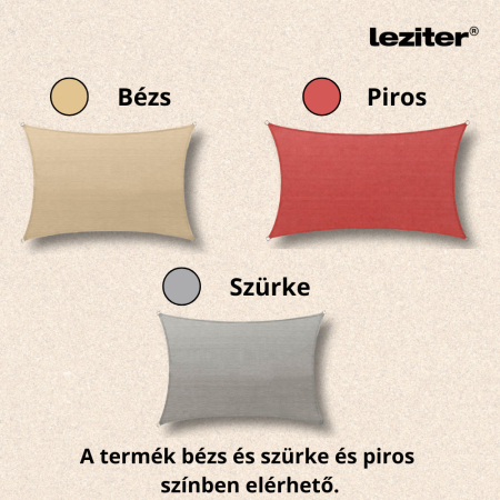 Leziter Rana Sun sail dreptunghiular 5x6 m gri [4]