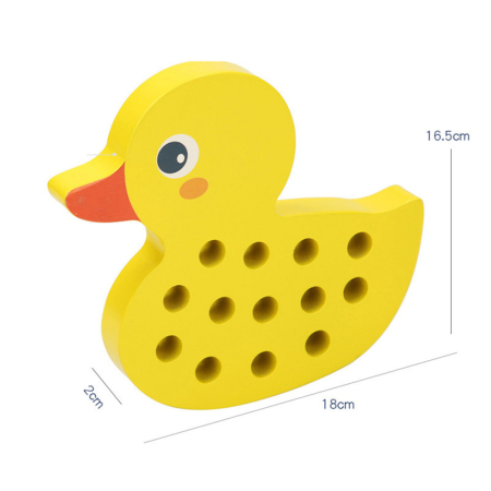 Leziter Rățușcă de lemn cu șireturi [2]