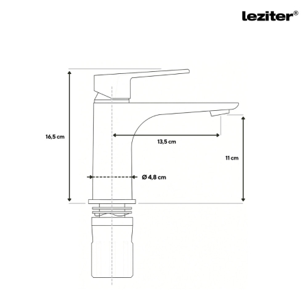 Leziter Robinet de chiuvetă Auri [2]