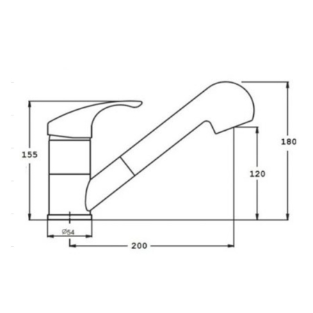 Leziter Robinet chiuvetă Carol negru [2]