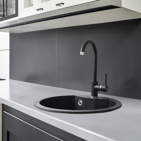 Leziter Robinet chiuvetă Noril negru [1]