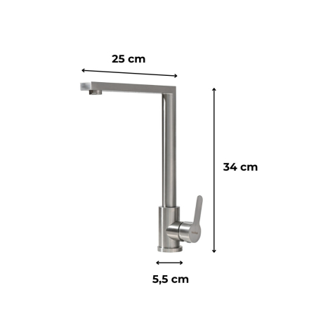 Leziter Robinet chiuvetă Valen lustruit [2]