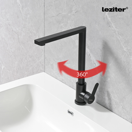 Leziter Valen robinet chiuvetă negru [3]