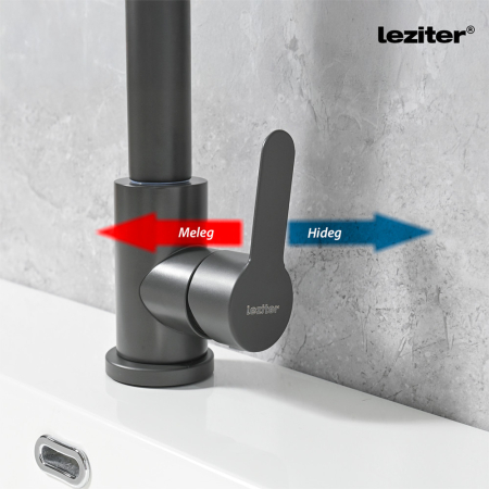 Leziter Valen robinet chiuvetă gri [5]