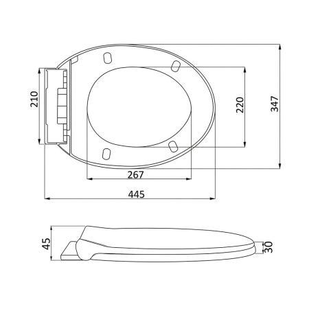 Leziter Roya scaun de toaletă cu închidere moale [1]