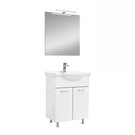 Produse temporar indisponibile - Leziter Ruben Prime 65 mobilier de baie complet Alb