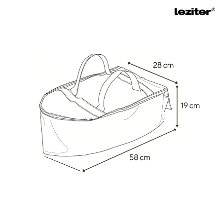 Leziter Sac pentru barca de hrănire pentru modelele C,X,Z,V 58x28x19 cm verde [1]