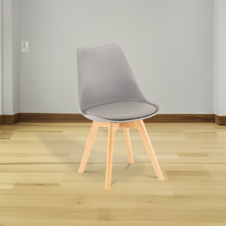 Leziter Scaun de dining Silla în gri [1]