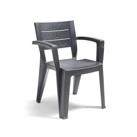 Produse temporar indisponibile - Leziter Scaun de grădină din plastic Milla grafit