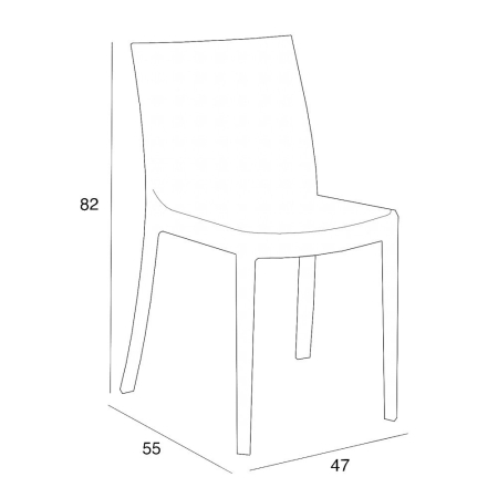 Leziter Scaun de grădină din plastic Trinity cappuccino [2]