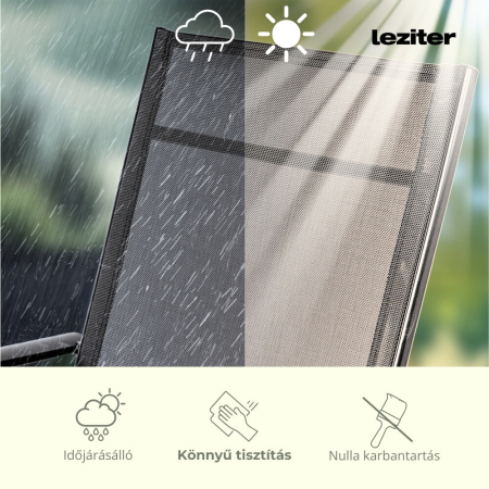 Leziter Scaun de grădină pliabil Lugo cu cadru metalic [4]