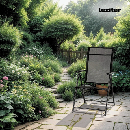 Leziter Scaun de grădină pliabil Lugo cu cadru metalic [6]