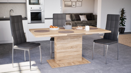 Leziter Scaun de masă Aida, negru [1]