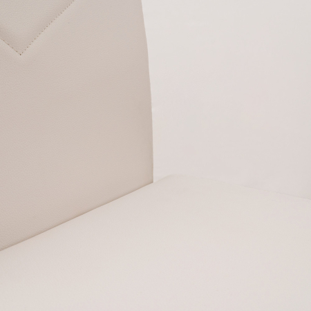 Leziter Scaun de masă Letti, alb [7]