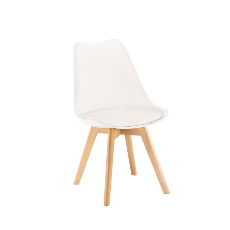 Leziter Scaun de masă Silla, 2 buc., alb [4]