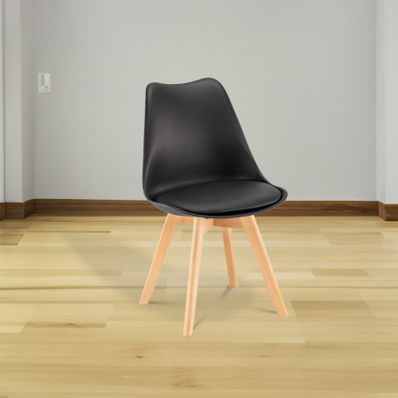 Leziter Scaun de masă Silla negru [1]