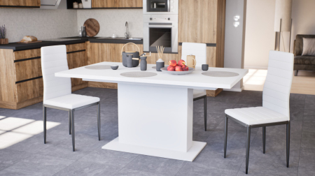 Leziter Scaun de masă Tino NOVA în alb și negru [1]