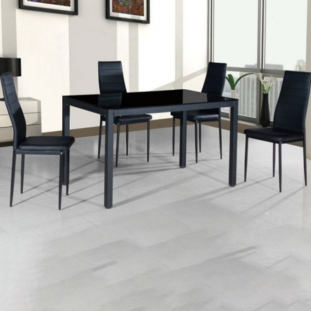 Leziter Scaun de masă Tino NOVA, negru [1]