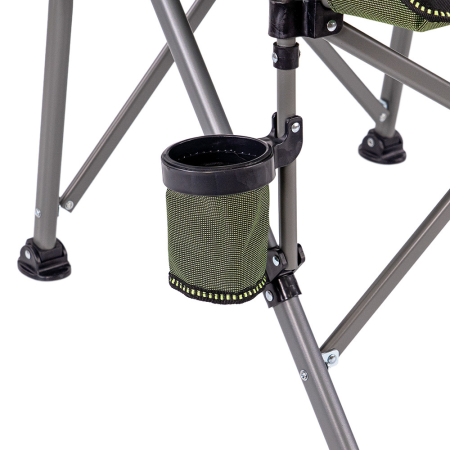 Leziter Scaun de pescuit Leziter Comfort Plus cu cotieră și suport pentru pahare verzi [7]