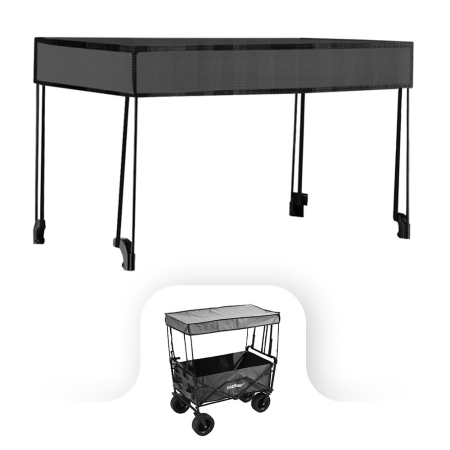 Unelte grădină - Leziter Scaun de plajă premium acoperiș gri