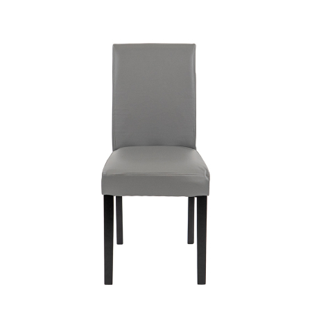 Leziter Scaun de sufragerie din piele Kelly, gri [3]