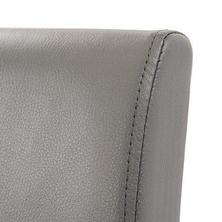 Leziter Scaun de sufragerie din piele Kelly, gri [5]