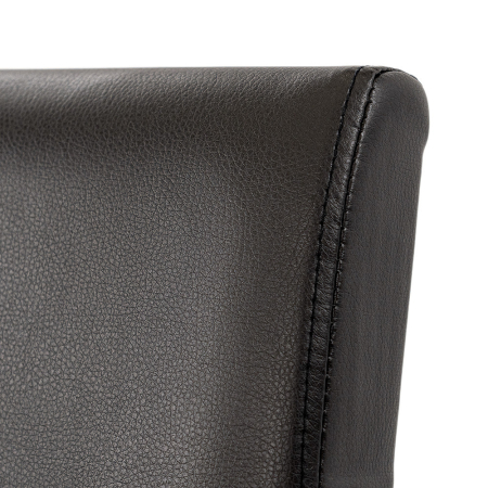 Leziter Scaun de sufragerie Kelly din piele neagră [5]