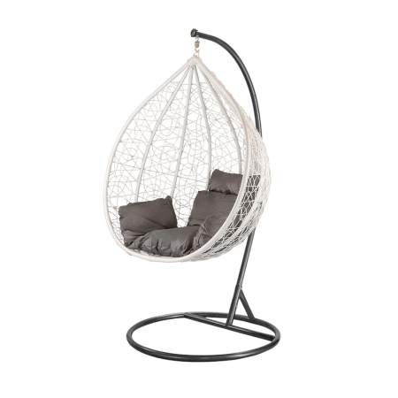Fotoliu suspendat - Leziter Scaun hamac Havana alb-negru