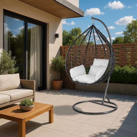 Leziter Scaun hamac Havana negru-negru [1]