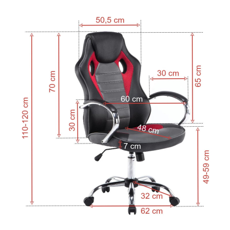 Leziter Scaun rotativ de birou pentru gaming Genesis [2]