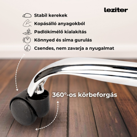 Leziter Scaun rotativ ergonomic de birou Fit, negru [6]