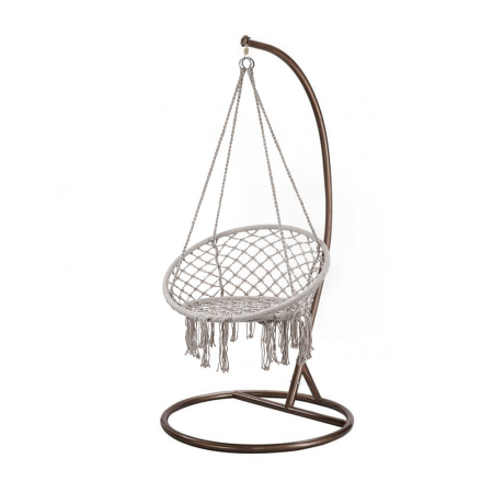 Grădină - Leziter Scaun suspendat Cardenas cu suport gri-maro