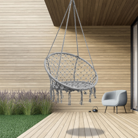 Leziter Scaun suspendat Cardenas gri [1]